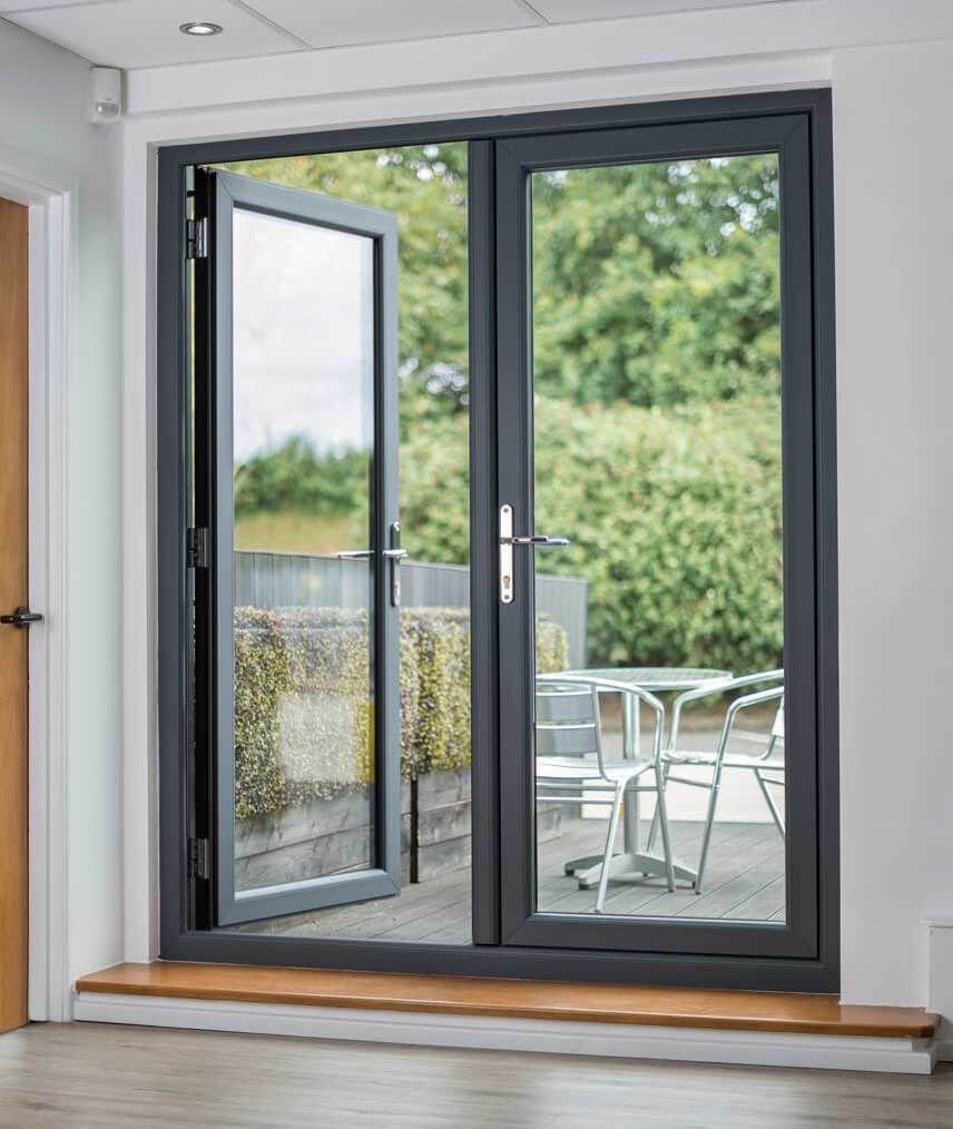 Premium aluminium doors designed for modern homes and office interiors in Chennai